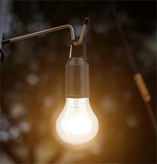 🔥🔥🔥Zewnętrzna lampa kempingowa typu C z ładowaniem, retro żarówka, oświetlenie dekoracyjne