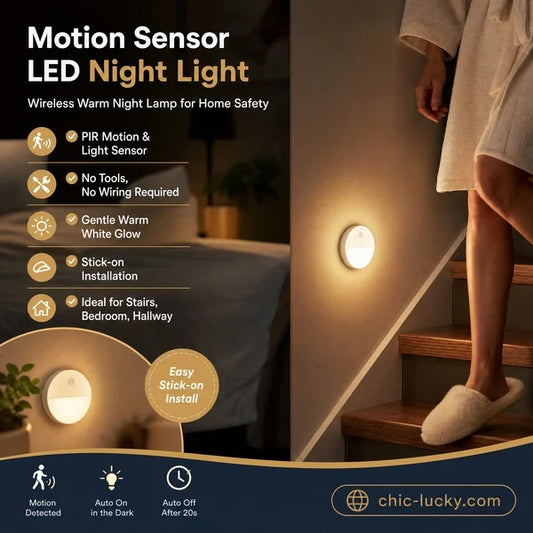 🔥🎁OSTATNI DZIEŃ – KUP 1, OTRZYMAJ 2 GRATIS!!💥⏳Energooszczędna lampa LED z czujnikiem ruchu