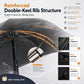 🌧️ StormShield™ – dwustronny parasol automatyczny – konstrukcja odporna na wiatr, wzmocniona rama i elementy odblaskowe 🛡️✨