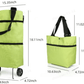 🛍️✨ Torba na zakupy z możliwością przekształcenia – chowane kółka, nośność 20 kg, możliwość powiększenia za pomocą zamka błyskawicznego!