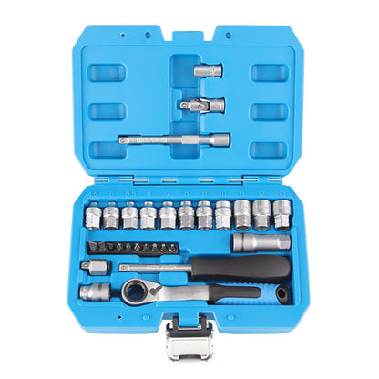 🔧 29-częściowy zestaw kluczy nasadowych – 50% ZNIŻKI! OFERTA LIMITOWANA!💪✨Z grzechotką, różne rozmiary, wykonany z wytrzymałej stali – idealny do napraw samochodowych, majsterkowania i warsztatu. 🛠️