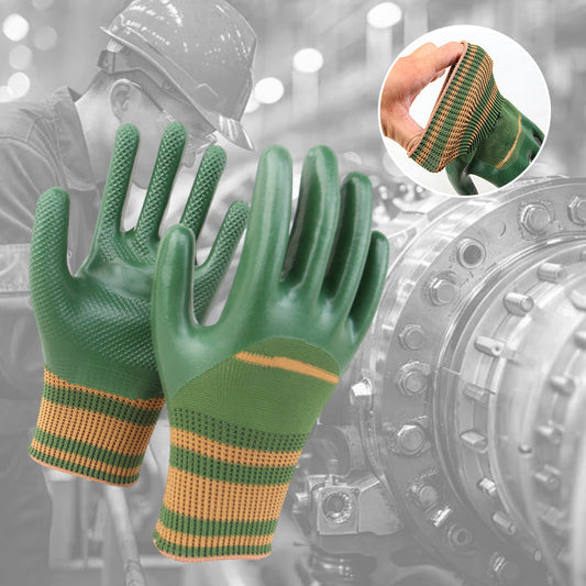 💥 Kup 1 parę i otrzymaj 1 parę gratis🎁 Rękawice robocze powlekane gumą z dzianym mankietem