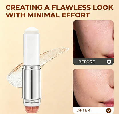 🎉KUP 1 DRUGI GRATIS🎉[PRODUKT ORYGINALNY] Cover Cream Stick V z odłączanym pędzelkiem – koreański podkład w sztyfcie zmieniający kolor z kapsułkami kolagenowymi