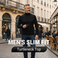 🔥 Męska Bluza z Golfem Slim Fit – Rozciągliwa i Oddychająca, na Siłownię lub Na Co Dzień, Nowoczesny Styl i Komfort 🏃‍♂️📦