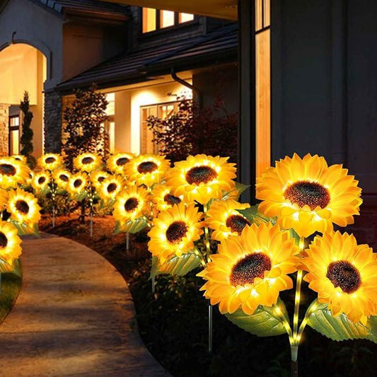 ⏳Ograniczona czasowo zniżka 50%🌞Ogródkowe lampki LED w kształcie słoneczników – 29,6 cala/75 cm