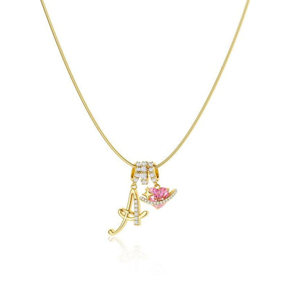 💖Ostatni dzień 50% RABATU✨Naszyjniki z zawieszką z inicjałami A-Z w 3 warstwach🎀