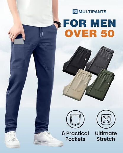 ⭐ Oferta limitowana – 70% ZNIŻKI! 🏆 Bestseller 🥰 MultiPants – elastyczne spodnie cargo z wieloma kieszeniami, wytrzymałe 👖🔥✨