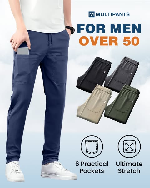 ⭐ Oferta limitowana – 70% ZNIŻKI! 🏆 Bestseller 🥰 MultiPants – elastyczne spodnie cargo z wieloma kieszeniami, wytrzymałe 👖🔥✨