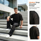 Dwuczęściowy zestaw dla mężczyzn: T-shirt + szerokie spodnie 👖