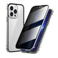 🔥 Magnetyczne etui na iPhone'a z prywatnym szkłem i metalową ramką