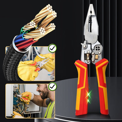 🔥2025 HOT SALE🔥Ściągacz izolacji 8 w 1 z testerem napięcia⚙️