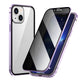 🔥 Magnetyczne etui na iPhone'a z prywatnym szkłem i metalową ramką