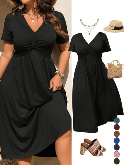 👗 Sukienka midi plus size – 50% ZNIŻKI! OFERTA LIMITOWANA!