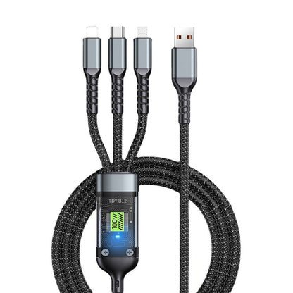 🔥Kup 1 i otrzymaj 1 gratis 🔥przezroczysty kabel do superszybkiego ładowania 3 w 1 Glow