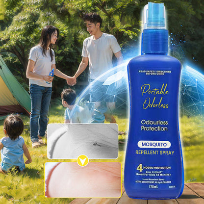 Przenośny, bezzapachowy spray odstraszający komary