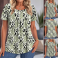 👕 Koszulka z nadrukiem – 50% ZNIŻKI! OFERTA LIMITOWANA!☀️💃✨ Lekka, przewiewna i idealna na lato – modny nadruk, okrągły dekolt, krótki rękaw. Pasuje do każdej stylizacji, wygodna na co dzień! 🌸