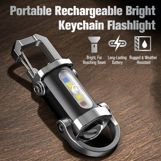 🔑 50% ZNIŻKI ! Wielofunkcyjna latarka brelok – świeci + ładuje w nagłej potrzebie. Mała, ale potrafi wiele! 🔦✨