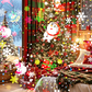 Obrotowy projektor LED z motywami świątecznymi🎄