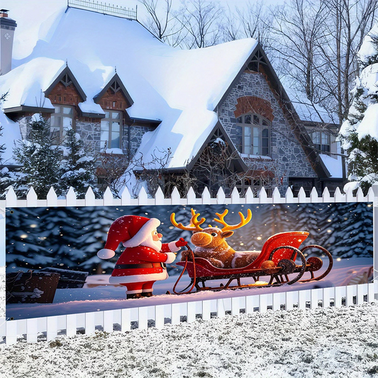 Plenerowy Banner Świąteczny "Wesołych Świąt!" ❄️