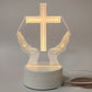 Lampa nocna z 3D wizerunkiem Jezusa – idealny prezent religijny 🌟