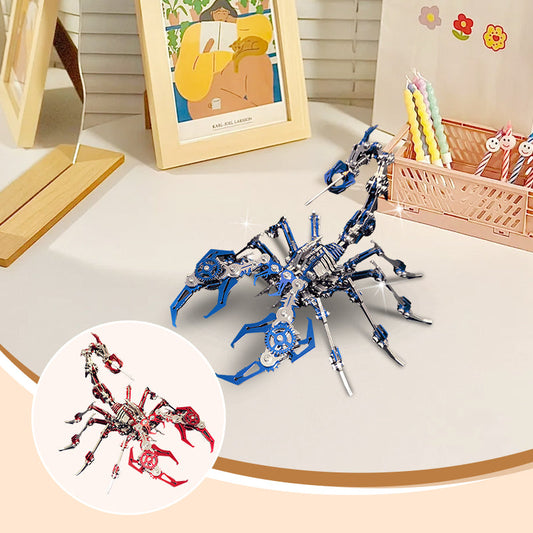 Zestaw metalowych puzzli 3D Skorpion – mechaniczny model do samodzielnego montażu