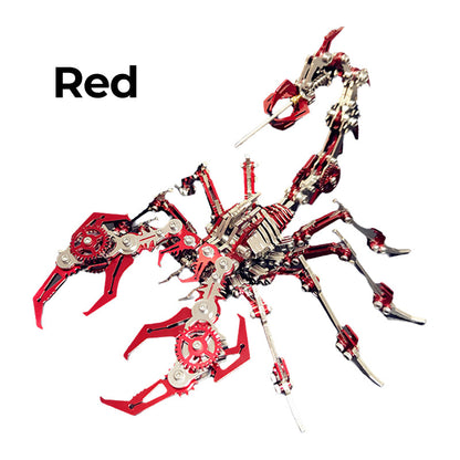 Zestaw metalowych puzzli 3D Skorpion – mechaniczny model do samodzielnego montażu