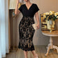 Women's Casual Fashion V-Neck Dress