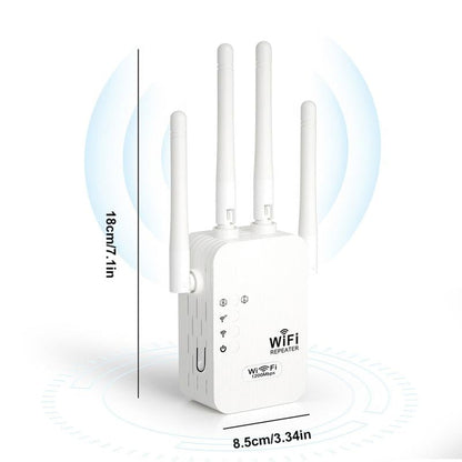🎁 Ostatni dzień: 50% zniżki! 🔥 Wzmacniacz Wi-Fi 2026 – 1200 Mb/s, dwuzakresowy (5 GHz / 2,4 GHz) 📶 Maksymalne wzmocnienie sygnału – stabilny zasięg w całym domu!