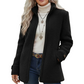 Damska pluszowa kurtka ze stójką i kieszeniami