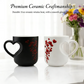 ☕Kubek ceramiczny z uchwytem w kształcie serca, zmieniający kolor – idealny na Walentynki ❤️
