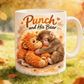 Kubek ceramiczny z uroczą małpką „Punch and His Bear”
