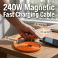Kabel magnetyczny typu C o mocy 240 W z automatycznym nawijaniem