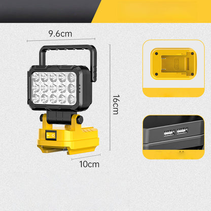⏳ OGRANICZONA CZASOWO: 50% ZNIŻKI! 💡 Obrotowa lampa robocza LED 180° – z funkcją power banku USB – solidna i bezprzewodowa – kompatybilność z uniwersalnymi bateriami – do garażu, budowy i campingu 🔧🚐🏕️