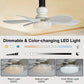 Lampa sufitowa LED z wentylatorem 40 W