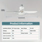 Lampa sufitowa LED z wentylatorem 40 W