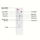 Lampa sufitowa LED z wentylatorem 40 W