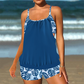 ✨ Dwuczęściowy damski tankini z bluzką i szortami 👙🌊