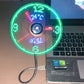 ⏱️Zegar LED z wentylatorem USB -⚡Chłodno i wygodnie