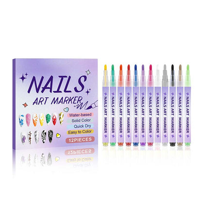⏳Ograniczona czasowo zniżka 50%⏰Zestaw markerów do zdobienia paznokci DIY💅💞