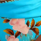 👙 Zaakceptuj swoje krągłości – Damski zestaw bikini z wysokim stanem i kwiecistym nadrukiem, z topem wiązanym i kontrolą brzucha – Za pobraniem 🌸