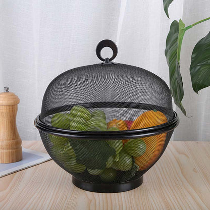 🧺 PROMOCJA LIMITOWANA: 50% ZNIŻKI! 🍇 Zamykany koszyk na owoce z pokrywką – oddychająca siatka, funkcja odsączania ✨