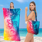 Ręcznik plażowy i torba na ramię 2 w 1
