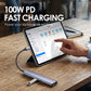 Przenośny hub USB-C 5 w 1 z wyjściem HDMI 4K