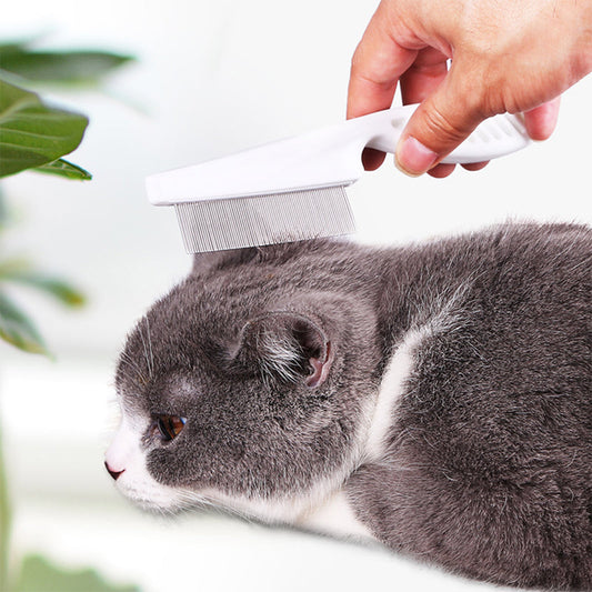 🐾  Kup 1, a drugi dostaniesz GRATIS!  Wielofunkcyjny grzebień do pielęgnacji zwierząt – usuwa ślady łez i pchły dzięki drobnym igiełkom ze stali nierdzewnej ✨