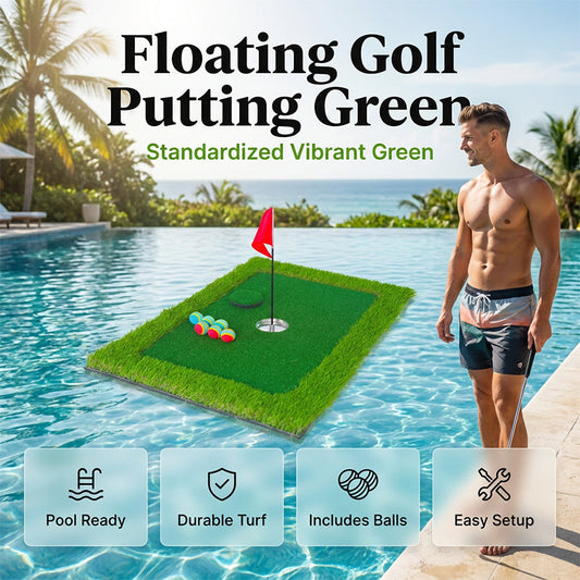 Przenośna pływająca mata golfowa do puttowania