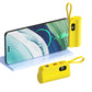 Mini power bank o pojemności 5000 mAh z wbudowanym kablem i podstawką