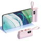 Mini power bank o pojemności 5000 mAh z wbudowanym kablem i podstawką