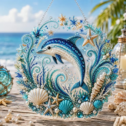 Tabliczka do powieszenia z motywem „Ocean Pearl” do samodzielnego wykonania