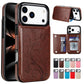 Eleganckie kwiatowe etui na telefon z uchwytem na karty