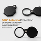 Portable Pocket Magnifier with Folding Protective PU Leather Case